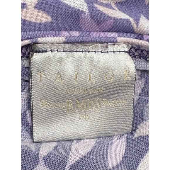 Vintage B. Moss Purple Twist Knot Front Short Sleeve Top Size Large Babydoll - Picture 6 of 6